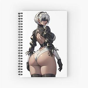 2b nier art Spiral Notebook