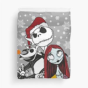 Jack Skellington, Zero and Sally - The Nightmare Before Christmas Duvet Cover