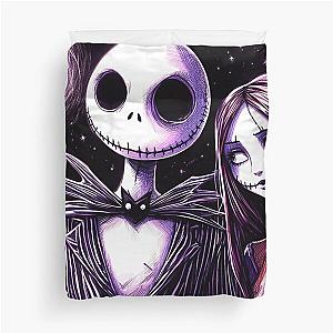 JACK & SALLY  "Enchanting Halloween Town: The Nightmare Before Christmas" Duvet Cover