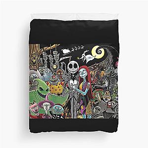 Jack Sally Nightmare before Christmas T-Shirt Duvet Cover