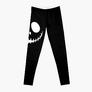 Jack Skellington Face Nightmare Before Christmas - White Leggings