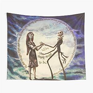 Nightmare Before Christmas with Poem in the Moon Tapestry