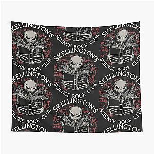 Nightmare Before Christmas Skellington's Science Book Club Tapestry