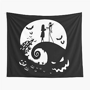 Nightmare Before Christmas - Halloween Jack Burton scary spooky costume pumpkin Tapestry