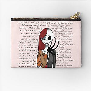 Nightmare Before Christmas Pink Zipper Pouch