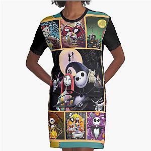 Nightmare Before Christmas  Graphic T-Shirt Dress