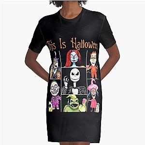 Nightmare Before Christmas This Is Halloween Graphic T-Shirt Dress