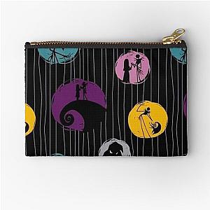 Simply Meant To Be Jack and Sally, the nightmare before Christmas, jack skellington, halloween, pumpkin king Zipper Pouch