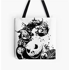 Nightmare Before Christmas - Halloween Jack Burton scary spooky costume pumpkin All Over Print Tote Bag