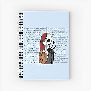 Nightmare Before Christmas blue Spiral Notebook