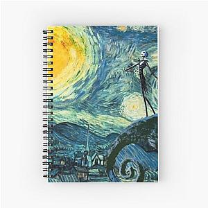 The Starry Night - Nightmare before Christmas Spiral Notebook