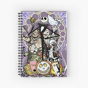 Nightmare Before Christmas Inspired Nouveau Spiral Notebook