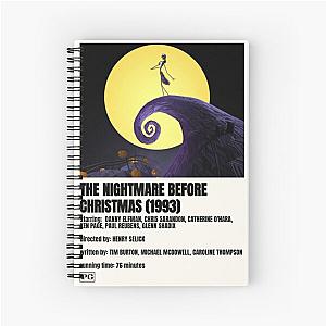 The Nightmare Before Christmas Movie Spiral Notebook