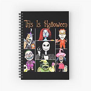 Nightmare Before Christmas This Is Halloween Spiral Notebook