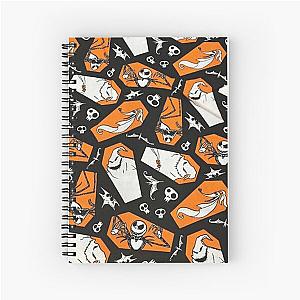 A nightmare before Christmas pattern Spiral Notebook