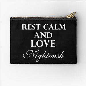 Rest Calm and Love Nightwish Zipper Pouch