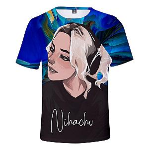 Nihachu T-shirts - Crative 3D Printed Short-sleeved Cotton Classic T-shirt