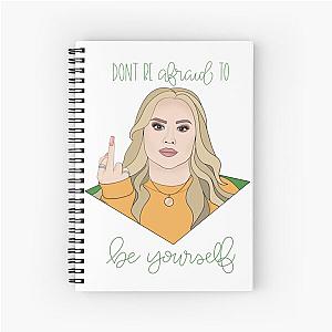 nikkietutorials Don’t be afraid to be yourself Spiral Notebook