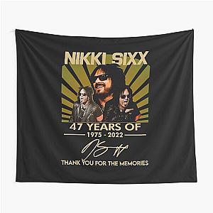 Nikki Sixx 45 Years Of 1975 2020 Thank You For The Memories Signatures Customize Tapestry