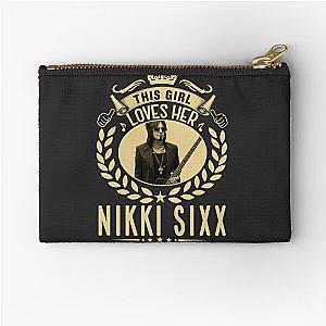 Níkkí síxx Girl This Girl Loves Her Nikki Sixx Zipper Pouch