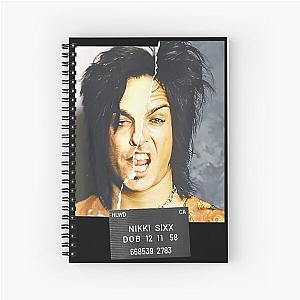 Nikki Sixx shirt Spiral Notebook