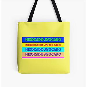 Nikocado Avocado All Over Print Tote Bag