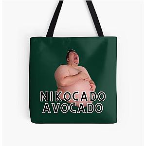 Nikocado Avocado for tiktok challenge lovers   All Over Print Tote Bag