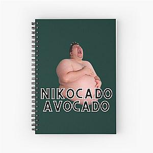 Nikocado Avocado for tiktok challenge lovers   Spiral Notebook