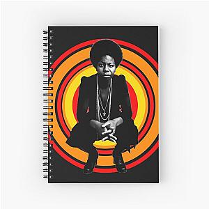 Retro Nina Simone Spiral Notebook