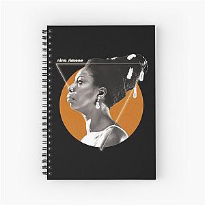 Retro Nina Simone Gold Tribute  Spiral Notebook