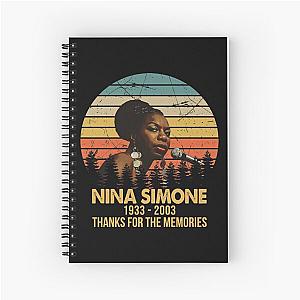 Legend Never Die Nina Simone Retro Thanks For The Memories Spiral Notebook