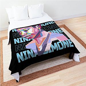 Abstract Nina Simone in WPAP  Comforter