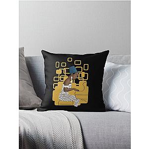 Nina Simone at the piano  Throw Pillow