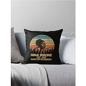 Legend Never Die Nina Simone Retro Thanks For The Memories Throw Pillow