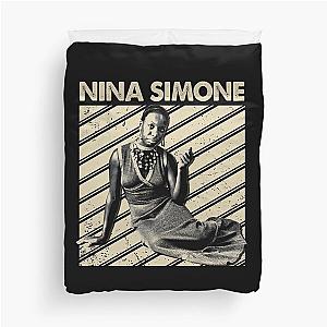 Exploring Nina Simone Musical Legacy Duvet Cover