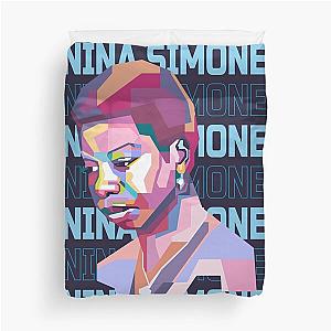 Abstract Nina Simone legend in WPAP Duvet Cover