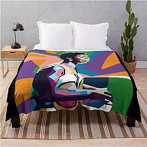 An Abstract Geometric of Nina Simone Throw Blanket