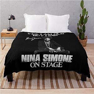 Yes I'm Old But I Saw Nina Simone On Stage Throw Blanket