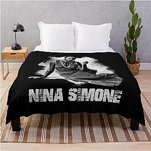 Celebrating Nina Simone Soulful Sound Throw Blanket