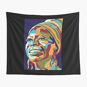 Abstract Popart nina simone  Tapestry