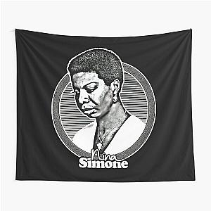 Nina Simone ---- Original Retro Fan Art Design  Tapestry