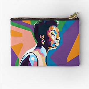 An Abstract Geometric of Nina Simone Zipper Pouch