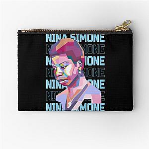 Abstract Nina Simone in WPAP  Zipper Pouch