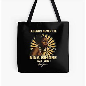 Nina Simone Legend Never Die All Over Print Tote Bag