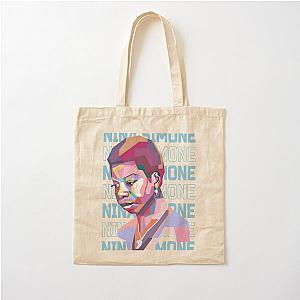 Abstract Nina Simone legend in WPAP Classic T-Shirt Cotton Tote Bag