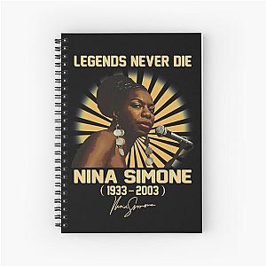 Nina Simone Legend Never Die Spiral Notebook