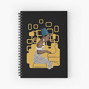 Nina Simone at the piano  Spiral Notebook