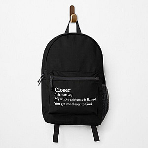 Nine Inch Nails Aesthetic Quote Rock Metal Lyrics Closer Black Backpack RB0211