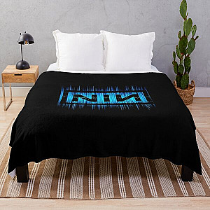 Dark Blue NIN Light Waves Throw Blanket RB0211