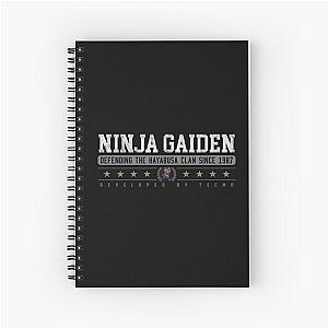 Ninja Gaiden - Vintage - Black Spiral Notebook